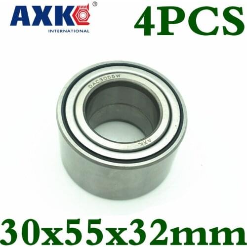 4pcs Axk Dac3055w Dac30550032 30x55x32mm Dac3055 Atv Utv Car Bearing Auto Wheel Hub Bearing Atv Wheel Bearing High Quality