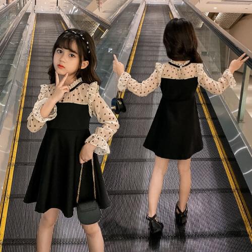 Kids Girls Dress Party Dresses Kids Hear Pattern Patchwork Full Length Costume Gir Clothes 4t 5 6 7 8 9 10 11 12 13 14 Years