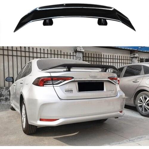 For Toyota Corolla Spoiler Accessories One Piece ABS Car Trunk Split Lip Body Kit Racing Spoiler Modification 2007-2021