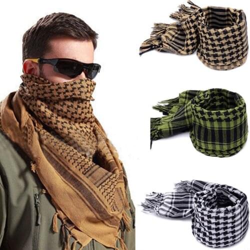 Hot sale Military Lightweight Arab Tactial Desert Army green KeffIyeh Scarf Sturdy fashion winter warm outdoor mens scarves