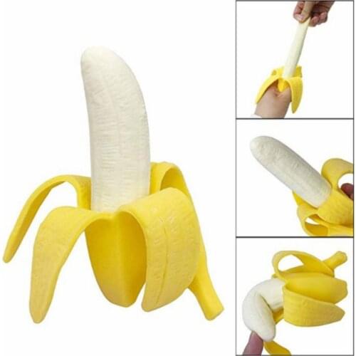 Simulation Squishy Cute Banana PU Slow Rising Toys Soft Squeeze Relief Stress Scented Gifts Toys For Men Women