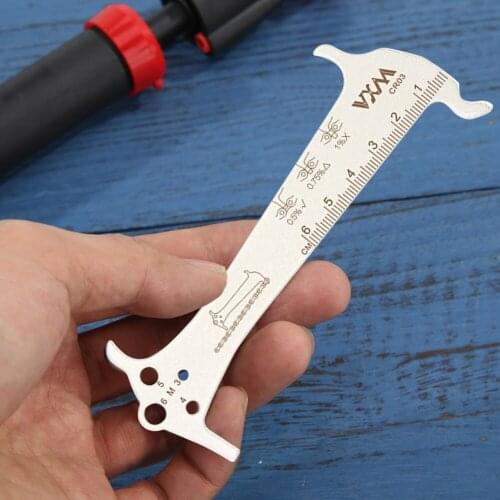 MTB Bike Chain Wear Indicator Ruler Stainless Steel Cycling Chains Gauge Measurement Checker Dustproof Cycling Parts