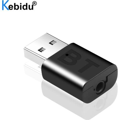 Kebidu 3.5mm AUX Jack Audio Wireless Adapter Bluetooth 5.0 Receiver for Car PC Headphones Speaker 3.5 Bluetooth 5.0 Receptor