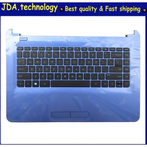 MEIARROW New for HP Pavilion 14-AJ 14-AC 14-AF 240 G4 Palmrest US Keyboard Upper Cover Touchpad,BLUE