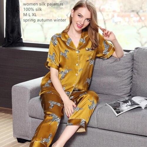 Naizaiga Women's Silk Pajamas