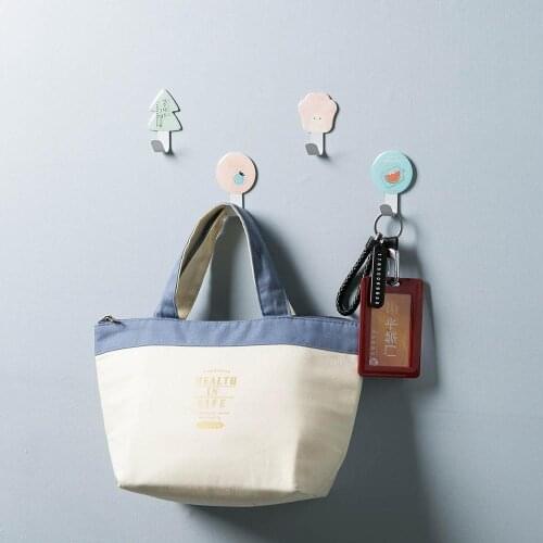 Wall Hooks Multi-Purpose door Hooks Sticker Holder key holder for kitchen living room Clothes towel bathroom organizer hook