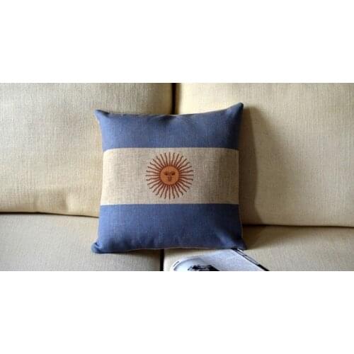 Argentine flag flag pillow covers sofa chair cushions shabby chic home No Inner