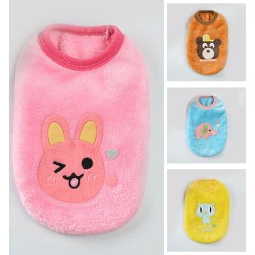 XXXS XXS XS Pet Cat Dog Clothes Soft Warm Puppy Vest T-Shirt for Newborn Dogs Kitten Poodle Teacup Terrier Rabbit Small Animals