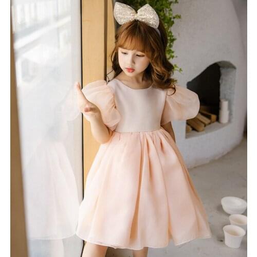 Girls Dresses Tutu Fashion Bridesmaid Wedding Dresses Kids Elegant Princess Dress Vestidos Childrens Summer Tulle Costume