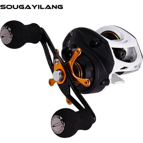 Sougayilang 9+1BB Baitcasting Fishing Reel 7:1 High Speed Gear Ratio EVA Comfortable Handle and Aluminum Spool Fishing Reel