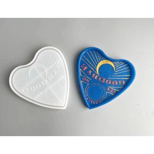 GOODBYE love moon drops cup coasters storage styling silicone mold