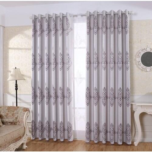 Modern Simple European Jacquard Curtain High Shading Curtains for Living Room Bedroom Curtains Luxury Window Decoration Custom