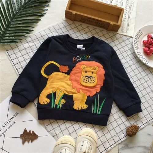 Tonytaobaby Autumn Clothing New Style Baby Creative Little Lion Pullover Long Sleeve Baby Sweatshirt