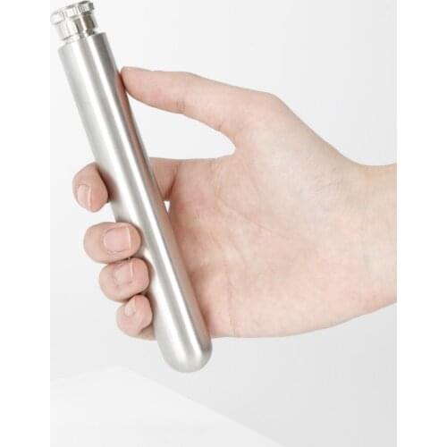 45Ml Portable Cigar Wine Tube Outdoor Travel Mini Hip Flask Metal Whisky Vodka Wine Bottle Small Container Wine Set