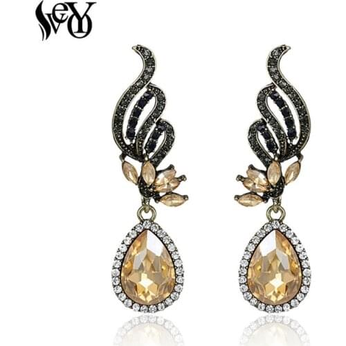 VEYO Classic Crystal Earrings Long Earrings For Women Hot Sale High Quality Brincos Pendientes