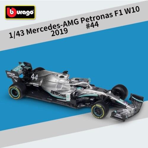 1:43 Bburago F1 2019 AMG Petronas W10 EQ Power 2013 RB9 RB15 W10 F1 2020 1000th Ferrari SF1000 #16 Sebastian Vettel Diecast Car