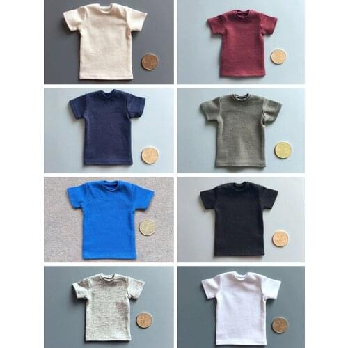 1/6 Female/Male Clothes Sports Short T-Shirt 8COLORS 2 Sizes Fit 12" TBL UD Seamless Body