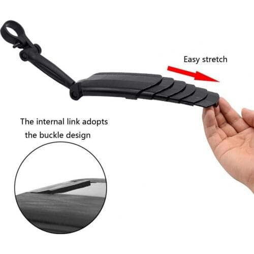 Plastic 1 Set Useful Detachable Anti-corrosion Bike Mud Guard Bike Part Bicycle Mud Guard Lengthened for MTB