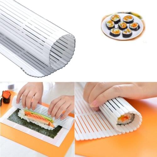 1 Piece Sushi Tool Bamboo Roll Mat DIY Rice Ball Roller Chicken Roll Handmade Kitchen Japanese Sushi Making Tool