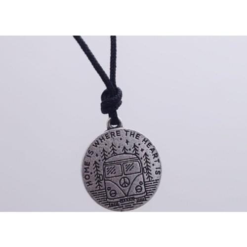 10pcs the home is where the heart is mountain necklace hiking jewelry