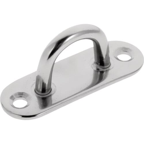 304 Stainless Steel Oblong Pad Eye Plate Stape Marine Boat Deck Hardware
