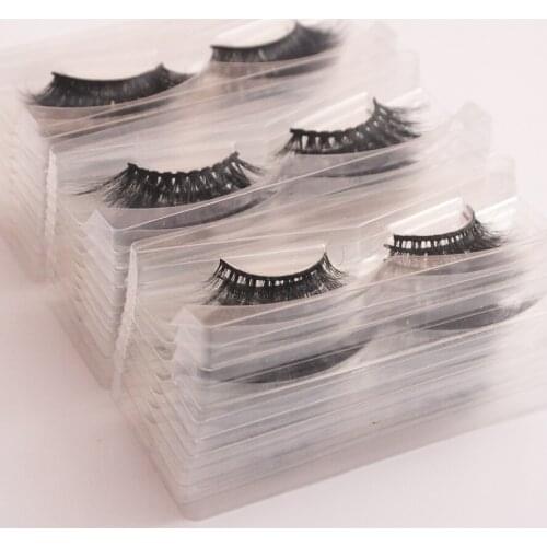 50 pairs/pack 3d mink lashes wholesale mix mink eyelashes faux cils fake full strip with tray no packaging box eye lashes vendor