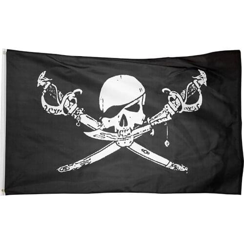 90*150 CM jolly roger Skull Cross bones Pirate Brethren of The Coast Flag