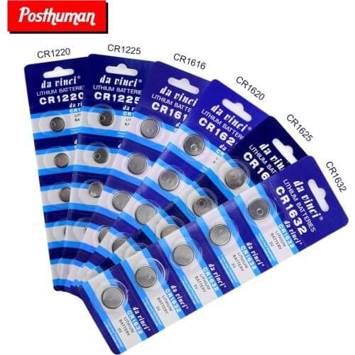 POSTHUMAN for watch Battery LOW PRICE GREAT POWER 5PCS/lot CR2032 CR1620 CR1625 CR1632 CR2016 CR2025button cell coin Battery