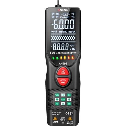 ANENG Intelligent Digital Multimeter Fully Automatic Non-Contact Tester Digital NCV Tester VA for AC/Direct Current Voltage