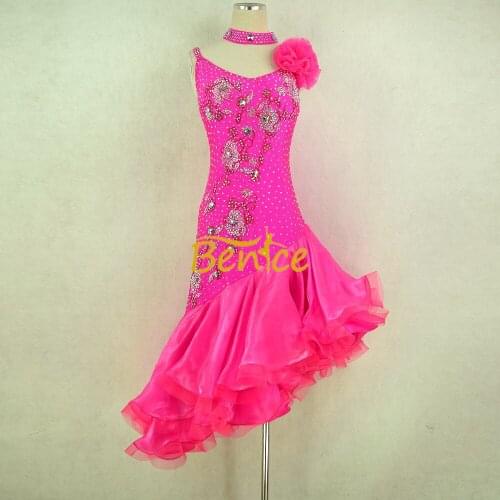 Free Shipping Latin Dance Skirt For Women Professional Sumba Dancing Skirt Adult Rumba QiaQia Latin Dress Latin Performances Dre