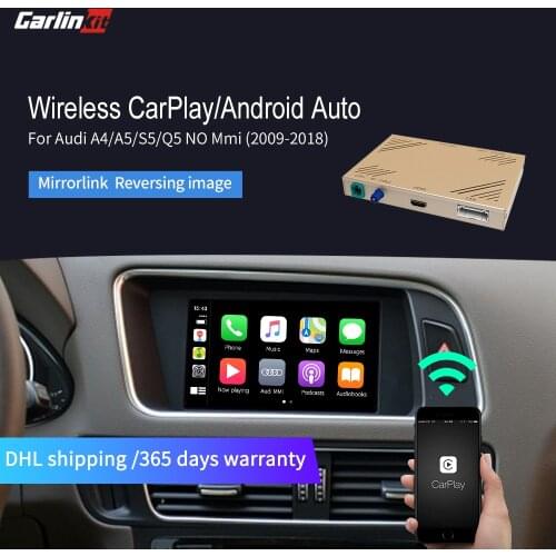 Carlinkit Wireless CarPlay for Audi A4 A5 S5 Q5 Withount MMI muItimedia interface CarPlay & Android auto Retrofit Kit Airplay