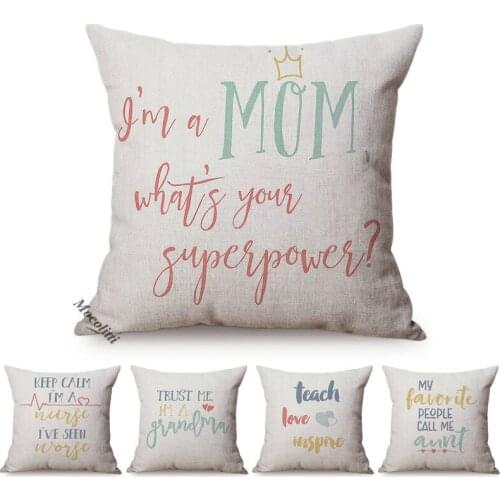 Simplicity Letter Pattern Sofa Pillow Case Full of Wisdom Inspiration Quotations Office Decoration Cushion Cover Car Pillowcase