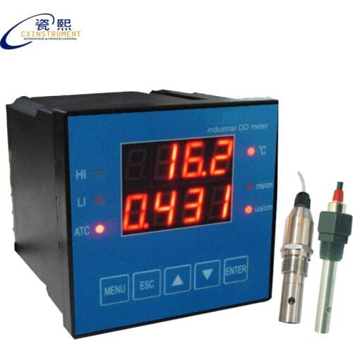 The Digital conductivity meter 2~2000 us/cm 4~20 mA Output Relay Control 1% Accuracy Industry Conductivity Meter