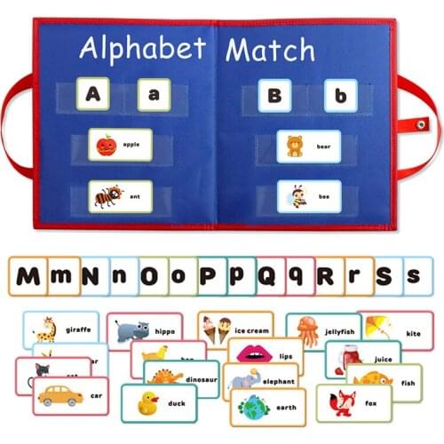 Kid Alphabet Learning Toy Spelling Words Letter Card Matching Desktop Game Spelling Board Preschool Educational Toy For Children