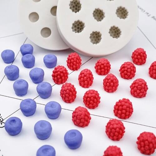 Strawberry & Blueberry Molds Fondant Cake Decor Tools Silicone Molds Sugarcrafts Chocolate Baking Tools For Cakes Gumpaste Form