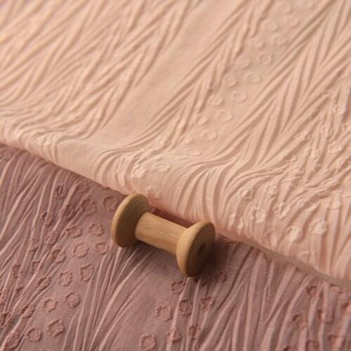 Quality Chiffon tissu Pellet jacquard weave chiffon fabric dress shirt scarf fabric