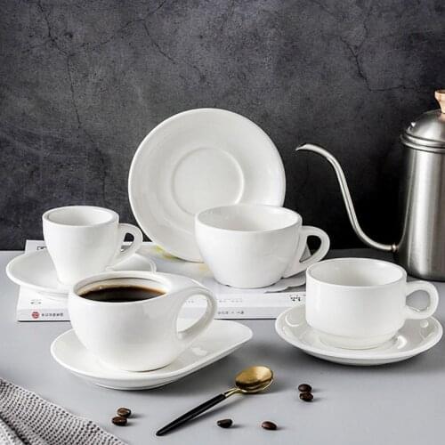 Ceramic Coffee Set Cups & Saucers Set Coffeeware Set Luxury Coffee Mug Coffee Cups Porcelain Tea Cup Cafe Party Drinkware