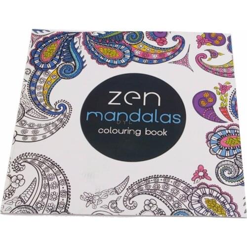 1 PCS 12Pages Mandalas Flower Coloring Book For Children Adult Relieve Stress Kill Time Graffiti Painting Drawing Art Book