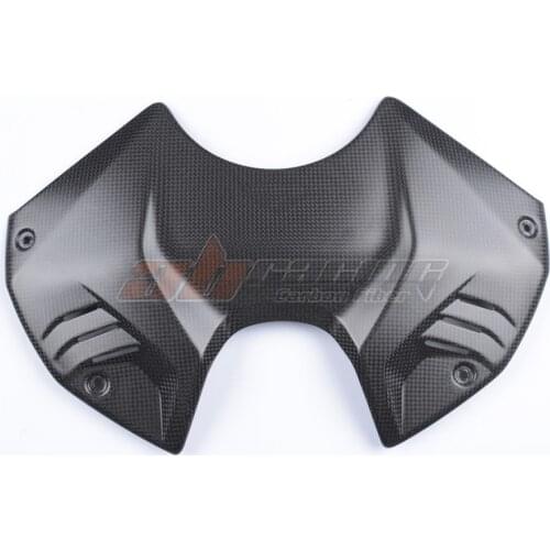 Motorcycle Fuel Gas Tank Battery Cover Guard Fairing For Ducati Streetfighter V4 / S 100% Carbon Fiber