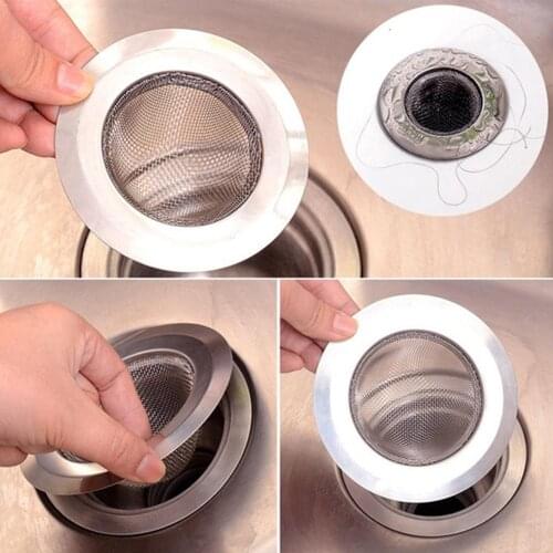 Kitchen Mesh Sink Strainer Drain Sink Filter Plastic Colander Silicone Hair Stopper Sink Food bathtub Strainer Rice kitchen C5D3