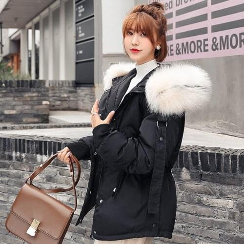 New Winter Jacket Women Plus Size Womens Parkas Thicken Outerwear Solid Hooded Coats Short Female Slim Cotton Padded Basic Tops