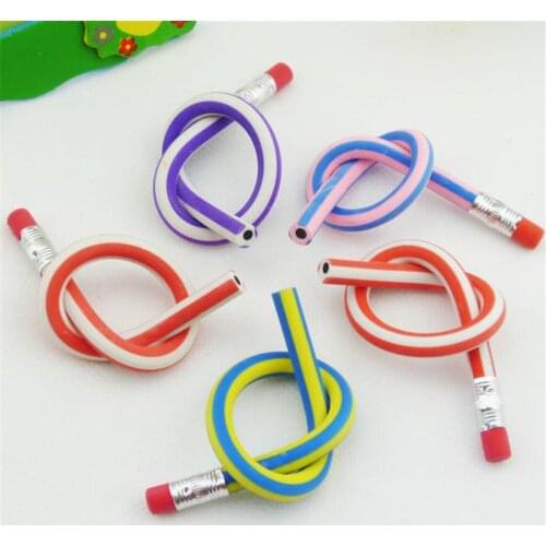 Korea Cute creative stationery Cartoon Colorful Magic Bendy Flexible Soft Pencil Study Supplies Stationery OffIice Supplies