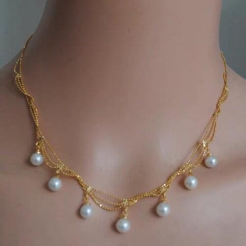 Fashion Beautiful Necklace Base Mountings Findings Jewelry Settings Parts for Pearls Beads Stones Crystal Agate Coral Jade