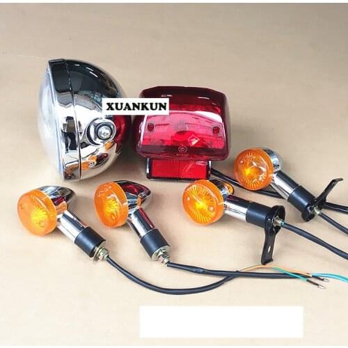 Motorcycle Retro Lamp GN125 New Headlamp Turning Light Taillight