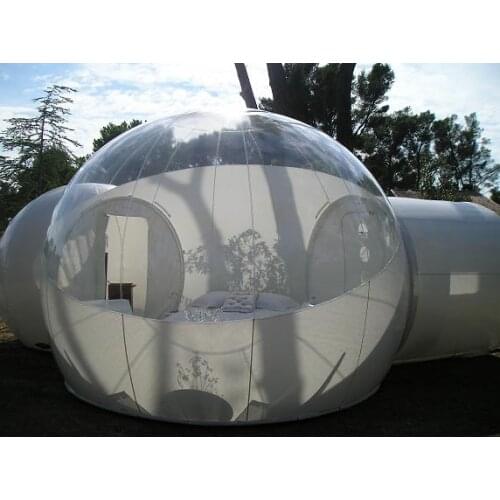 5m diameter inflatable transparent tent with double room,clear inflatable bubble tent for outdoor camping