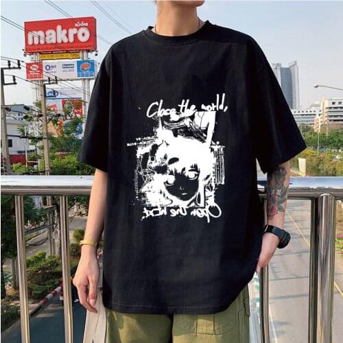 New Wears Serial Experiments Lain Iwakura Printed Popular Clothes Oversize Streetwear Unisex Couple T-shirts Cotton New Clothing