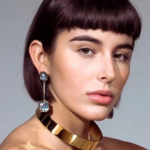 New fashion acrylic-coloured glaze earrings