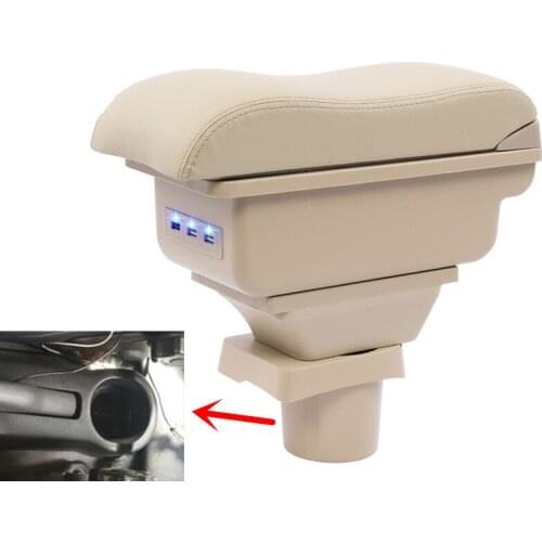 For kia picanto armrest box central Store content Storage box armrest box with cup holder ashtray USB interface