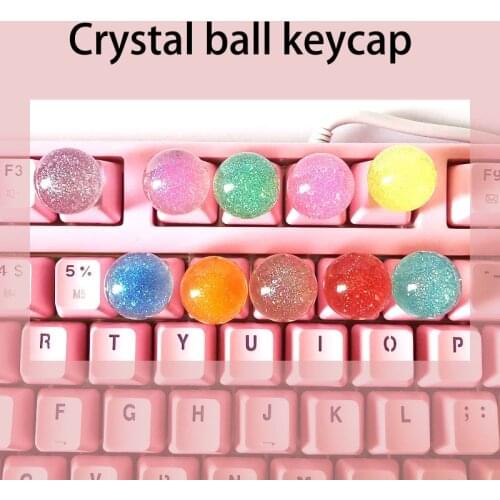 1pc Handmade Transparent Pbt Keycap Gaming Keycaps For Mechanical Keyboard MX Switch Personalized Anime ESC Key Caps Covers Keys