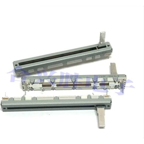 7.5 cm sliding potentiometer RS60112A600U A20K * 2 mixer fader shaft length 15MM